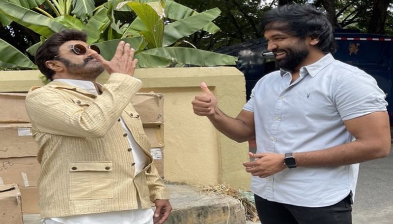 manchu vishnu and mohan babu meets Balakrishna