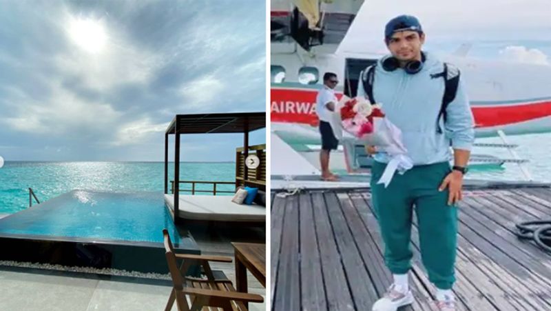 Neeraj Chopra in Maldives, enacts javelin throw underwater and share amazing pictures