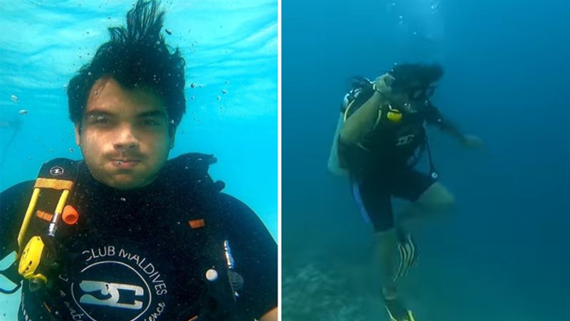 Neeraj Chopra in Maldives, enacts javelin throw underwater and share amazing pictures