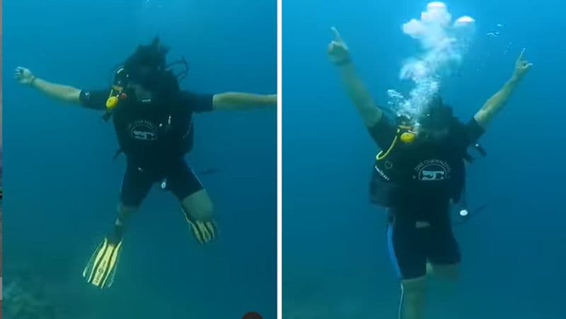 Neeraj Chopra in Maldives, enacts javelin throw underwater and share amazing pictures