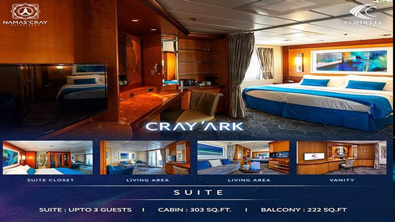 Cordelia is a floating palace in the ocean for addicts All the facilities of the celebrity The cruise was booked after seeing the pictures