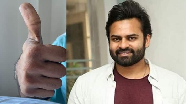sai dharam tej shared first tweet after byke acceident viral fans happy sai dharam tej shared first tweet after byke acceident viral fans happy