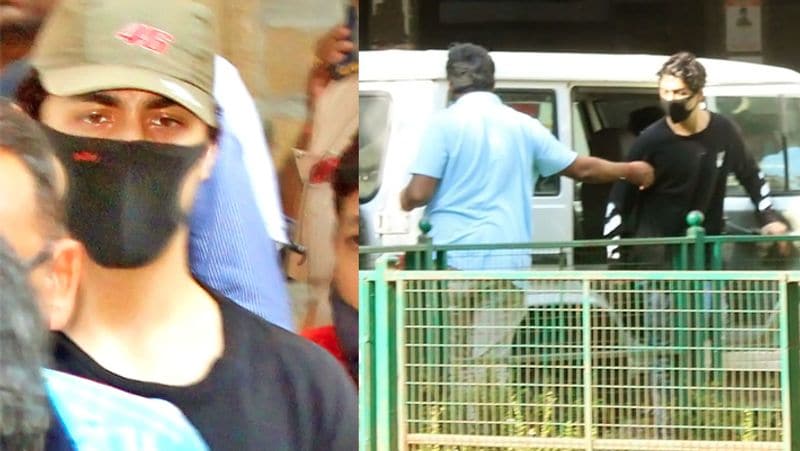 disappointment was seen on the face of Shahrukh khan son Aryan, while Malaika was seen in a glamorous look