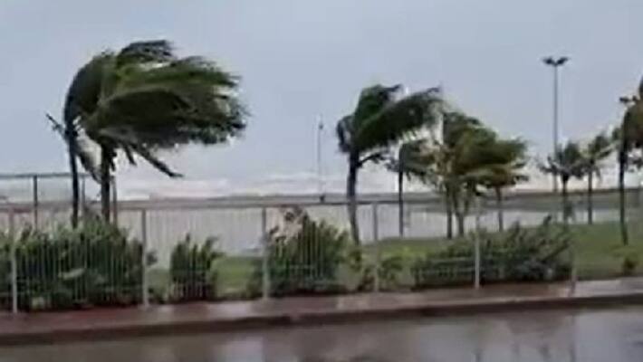 Cyclone Mantus is expected to make landfall tomorrow night, the Meteorological Department said Cyclone Mantus is expected to make landfall tomorrow night, the Meteorological Department said