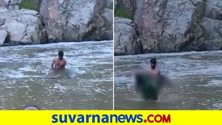 woman drowns in waterfall Yadagiri Karnataka mah woman drowns in waterfall Yadagiri Karnataka mah