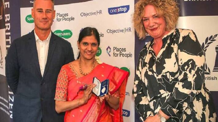 Hyderabad born woman receives the prestigious British Citizen Award Hyderabad born woman receives the prestigious British Citizen Award