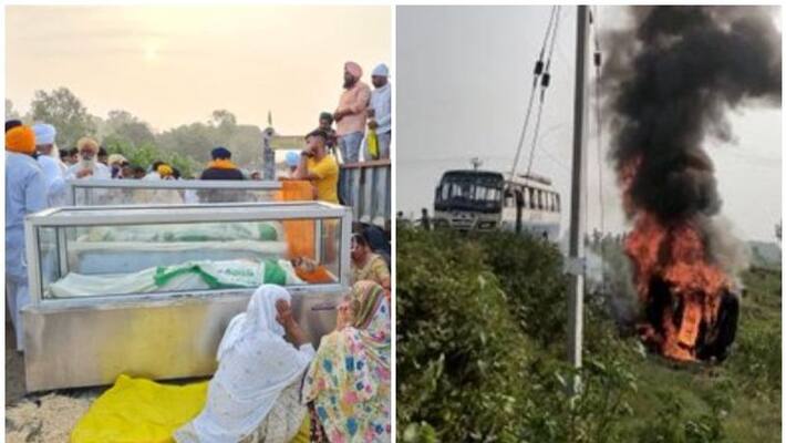 lakhimpur kheri farmers protest up government announced 45 lakh ex gratia and judicial inquiry lakhimpur kheri farmers protest up government announced 45 lakh ex gratia and judicial inquiry