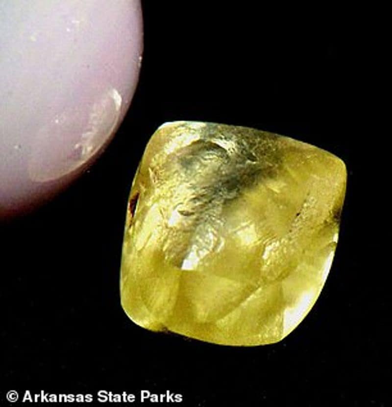 11 lakh yellow diamond found in half an hour search from Crater of Diamonds State Park