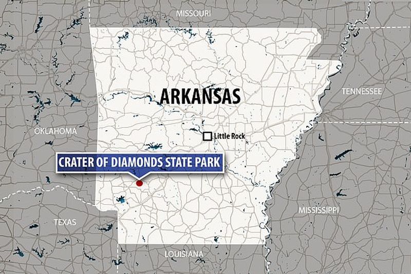 11 lakh yellow diamond found in half an hour search from Crater of Diamonds State Park