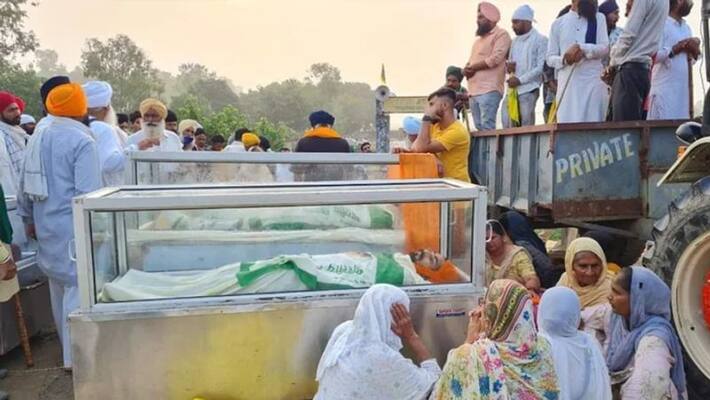 Lakhimpur Kheri violence: Family of one farmer refuses to cremate body, demand second autopsy-dnm Lakhimpur Kheri violence: Family of one farmer refuses to cremate body, demand second autopsy-dnm