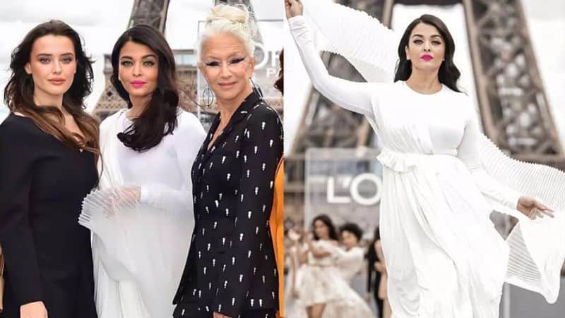 ऐश्वर्या राय बच्चन ने पेरिस फैशन वीक 2021 में व्हाइट गाउन में वायरल तस्वीरें
