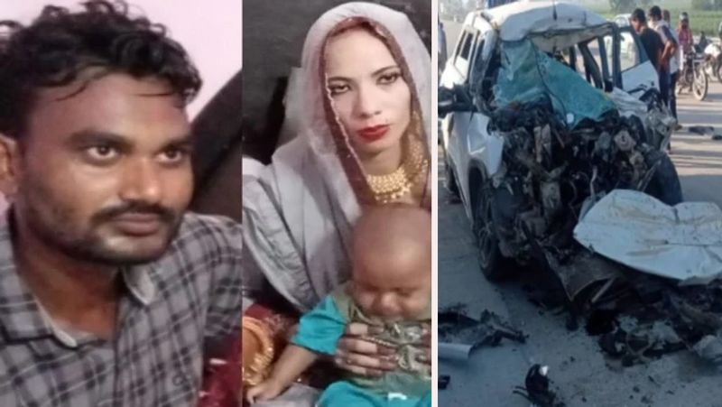 Uttar Pradesh, accident on Delhi Meerut highway killed 5 people of same family but a 6 month old child got saved