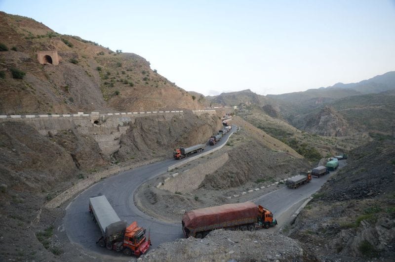 Afghan kids smuggled themselves into Pakistan by clinging to lorries