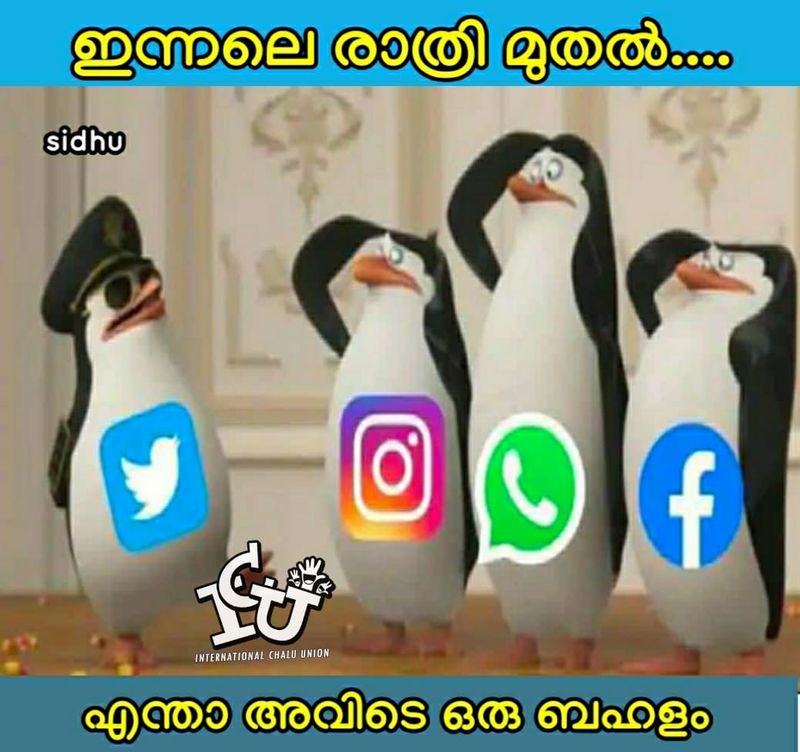 Trolls that happened when social media including Facebook came to a standstill