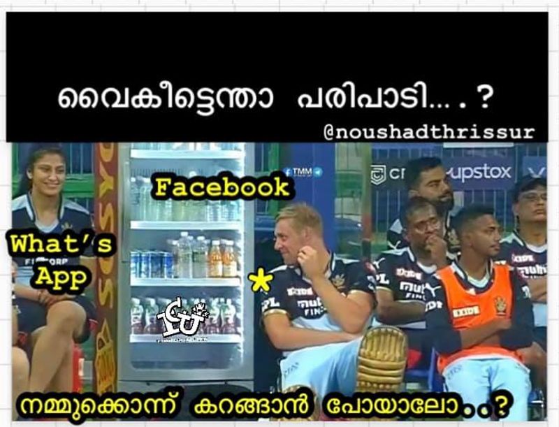Trolls that happened when social media including Facebook came to a standstill