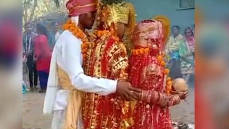 Jharkhand strange love story 2 girls married same boy in same mandap