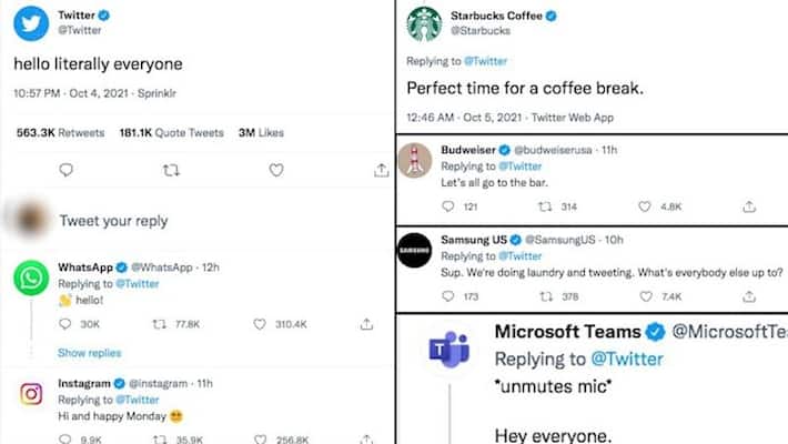 Twitter to Google to Starbucks take a look at how various companies took swipe at global outage gcw Twitter to Google to Starbucks take a look at how various companies took swipe at global outage gcw