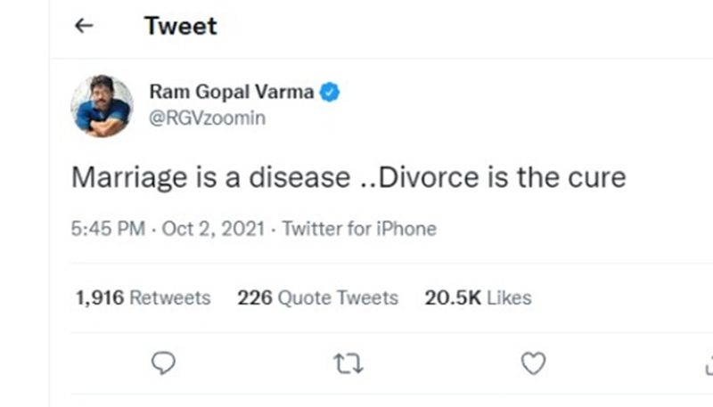 Samantha Ruth Prabhu, Naga Chaitanya separation: Ram Gopal Varma says, 'Marriages are hell, divorces are heave