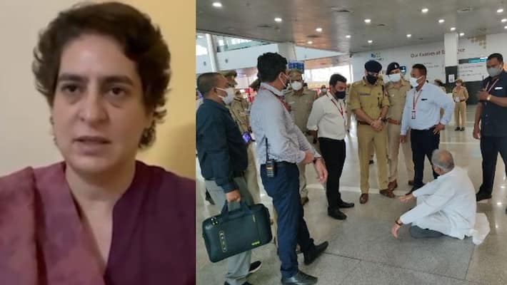 Priyanka gandhi arrested by UP Police