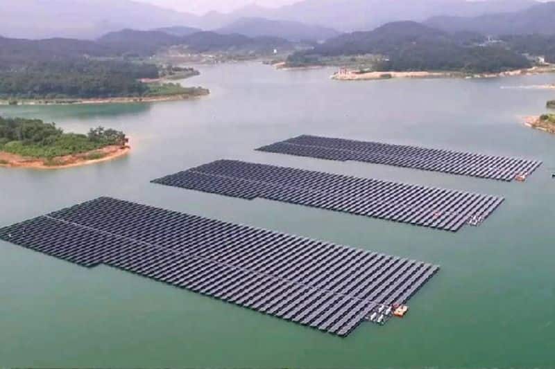 Madhya Pradesh world's largest floating solar plant being built on Narmada river in Khandwa