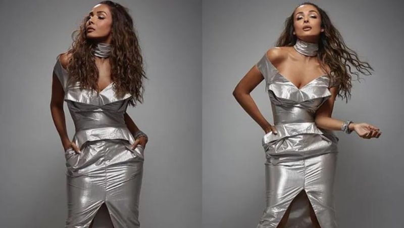 malaika arora pose in bold silver dress but get trolled on social media