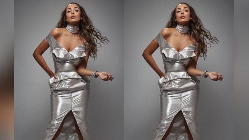 malaika arora pose in bold silver dress but get trolled on social media