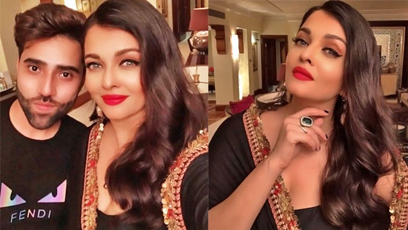 Aishwarya Rai in Dubai, actress look beautiful in black dress and open hairs