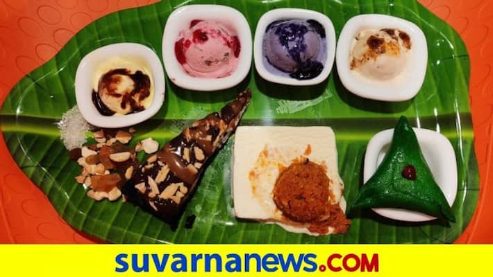 Mangaluru Pabbas Ideal cafe introduces Icecream thali dpl Mangaluru Pabbas Ideal cafe introduces Icecream thali dpl