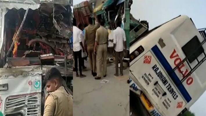 large number of peoples feared dead in truck and double decker collision in Barabanki News and Updates large number of peoples feared dead in truck and double decker collision in Barabanki News and Updates