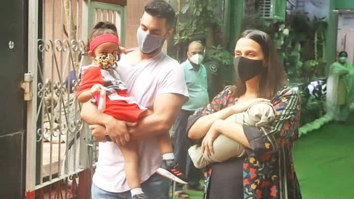 Bollywood Actress Neha Dhupia posted a picture of breastfeeding her baby boy on social media BRD Bollywood Actress Neha Dhupia posted a picture of breastfeeding her baby boy on social media BRD