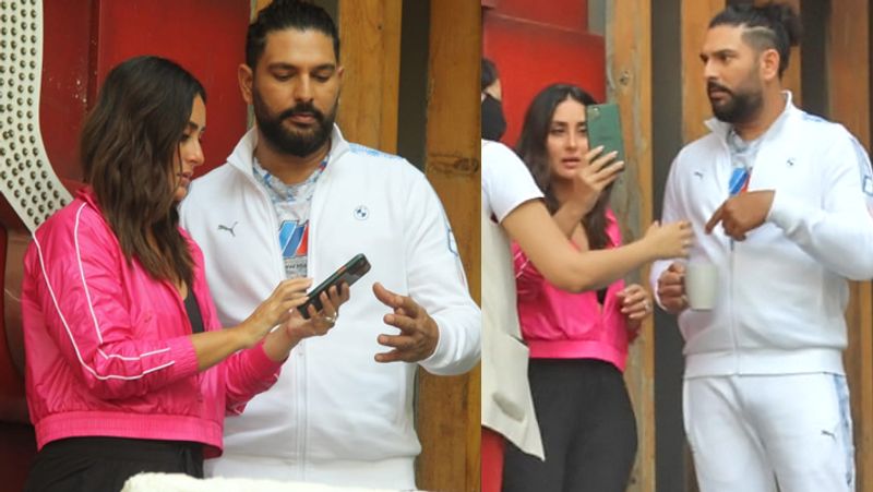 Kareena Kapoor spotted with cricketer Yuvraj Singh in Mumbai at Puma Store