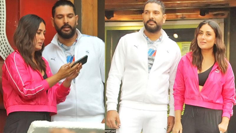 Kareena Kapoor spotted with cricketer Yuvraj Singh in Mumbai at Puma Store