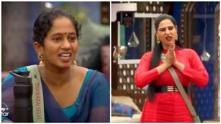 Big Boss house thamarai selvi exploding problem between Namitha Big Boss house thamarai selvi exploding problem between Namitha
