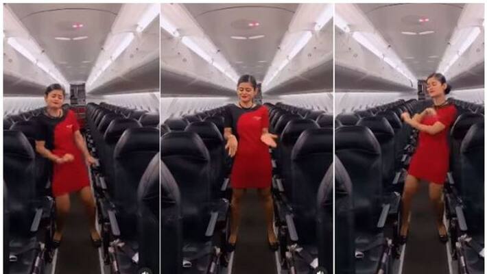 After the video of an IndiGo airline air hostess went viral After the video of an IndiGo airline air hostess went viral