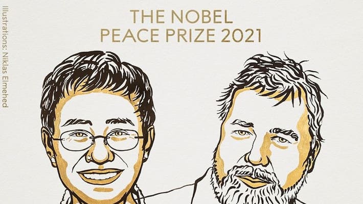 Journalists Maria Ressa and Dmitry Muratov awarded Nobel Peace Prize 2021 for fighting for press freedom-dnm Journalists Maria Ressa and Dmitry Muratov awarded Nobel Peace Prize 2021 for fighting for press freedom-dnm