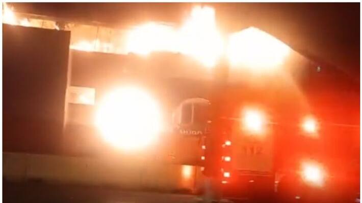 seven workers rescued in kuwait by Firefighters after gas cylinder explosion seven workers rescued in kuwait by Firefighters after gas cylinder explosion