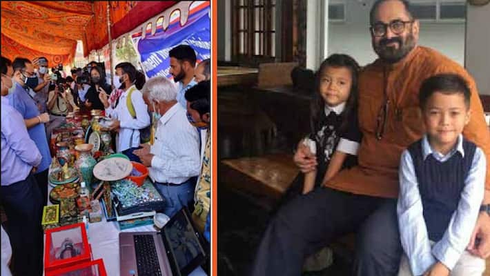 Union Minister of State for IT Rajeev Chandrasekhar handed over the report of his visit to Jammu and Kashmir,Manipur and Nagaland Union Minister of State for IT Rajeev Chandrasekhar handed over the report of his visit to Jammu and Kashmir,Manipur and Nagaland