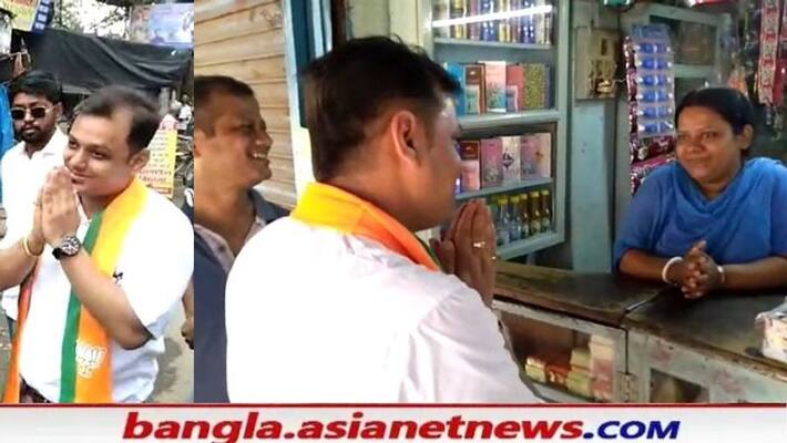 BJP Candidate Joy Saha begins campaigning for Khardah by Election on Saturday RTB BJP Candidate Joy Saha begins campaigning for Khardah by Election on Saturday RTB