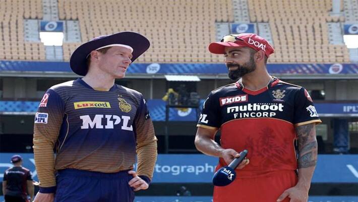 IPL 2021 Eliminator Royal challengers Bengaluru won toss chose bat first against KKR in Sharjah ckm IPL 2021 Eliminator Royal challengers Bengaluru won toss chose bat first against KKR in Sharjah ckm