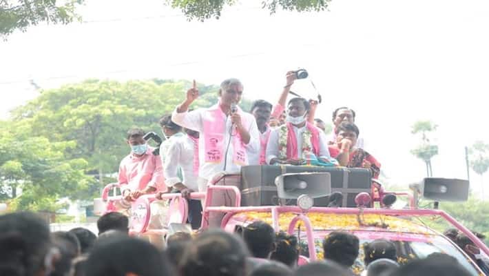 minister harish rao election campaign at huzurabad bypoll minister harish rao election campaign at huzurabad bypoll