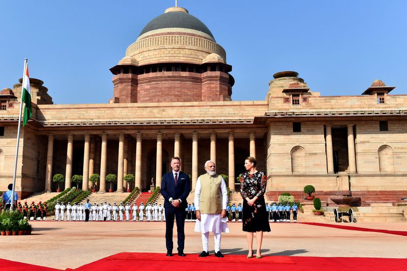 PM Narendra modi meets Denmark Prime minister Mette Frederiksen on her 3 day visit India ckm