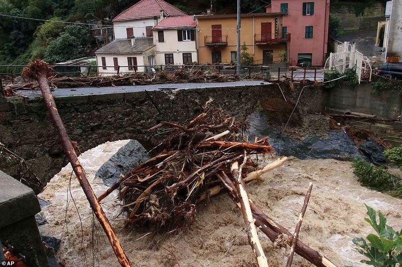 Italy in Europes heaviest rains 34 inches of rain in 12 hours