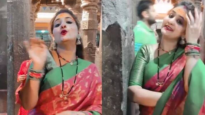 Madhya prades police files case against girl who dance inside the temple Madhya prades police files case against girl who dance inside the temple