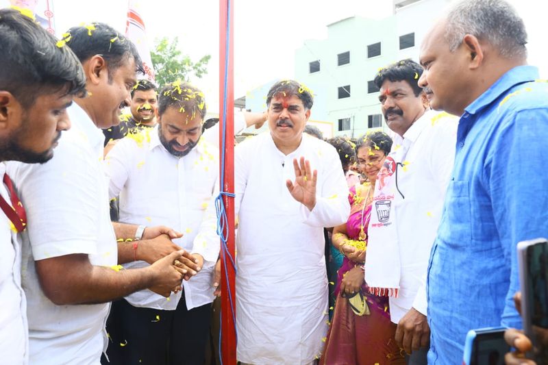 grand welcome to janasena pac chairman nadendla manohar