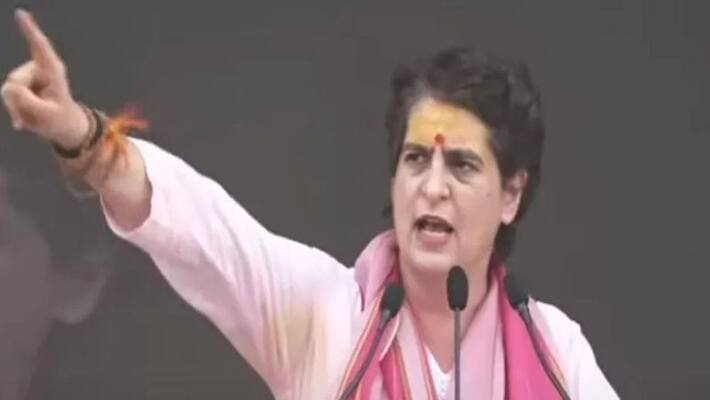 Priyanka Gandhi Vadra invokes Goddess Durga urges people to chant Jai Mata Di at Varanasi mah Priyanka Gandhi Vadra invokes Goddess Durga urges people to chant Jai Mata Di at Varanasi mah