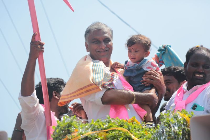 ministrer harish rao election campaign in huzurabad bypoll
