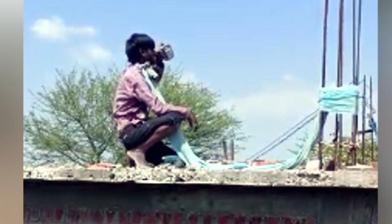 Madhya Pradesh, man in Raisen hanged one and half year old daughter and hurt her with trishul, police rescued toddler
