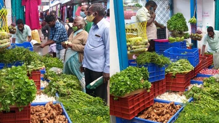 Trader brings ten varieties of spinach to Munnar market Trader brings ten varieties of spinach to Munnar market