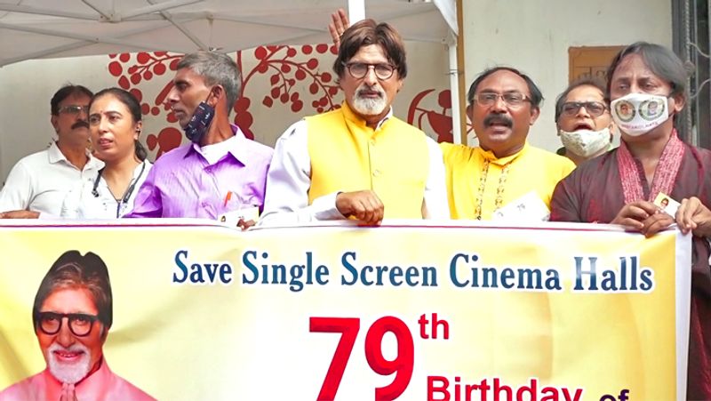 Amitabh Bachchan seen in a Spiritual look on his 79th birthday