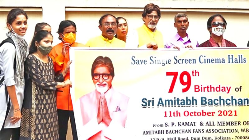 Amitabh Bachchan seen in a Spiritual look on his 79th birthday